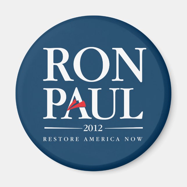 Ron Paul 2012 (blau) Magnet (Vorne)
