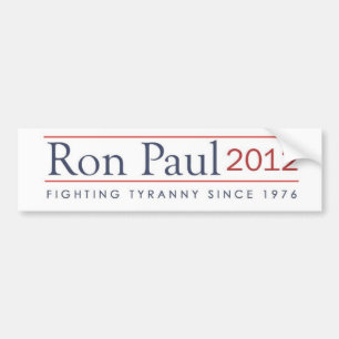 Ron Paul 2012 kämpfende Tyrannei seit 1976 Autoaufkleber