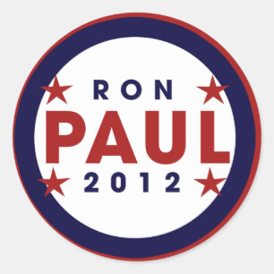 Ron Paul 2012 Runder Aufkleber