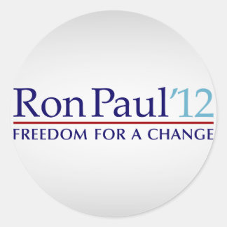 Ron Paul 2012 Runder Aufkleber