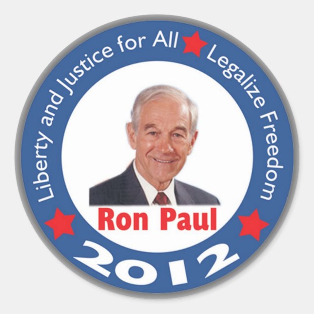 Ron Paul 2012 Sticker (Vorderseite)