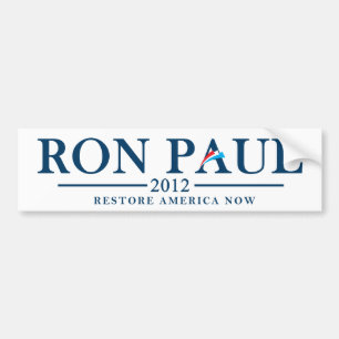 Ron Paul 2012 - Wiederherstellung Amerika jetzt Autoaufkleber