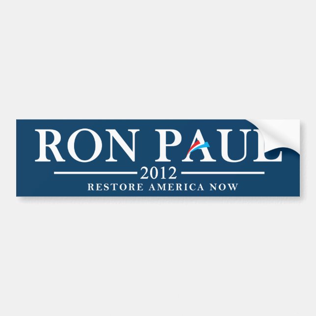 Ron Paul 2012 - Wiederherstellung Amerika jetzt Autoaufkleber (Vorne)