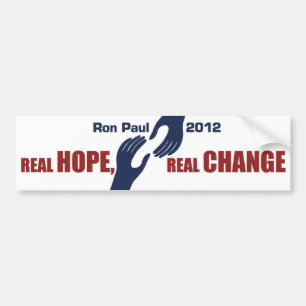 Ron Paul 2012: Wirkliche Hoffnung, wirkliche Autoaufkleber