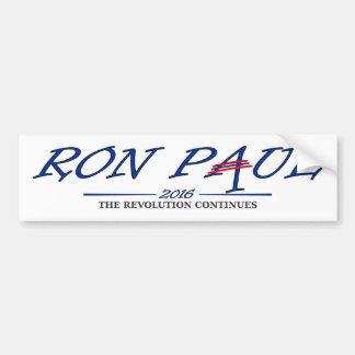 Ron Paul 2016 - Die Revolution fährt fort Autoaufkleber