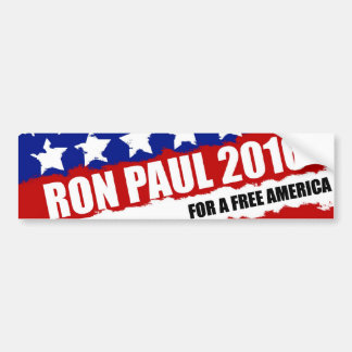 Ron Paul 2016: Für ein freies Amerika Autoaufkleber