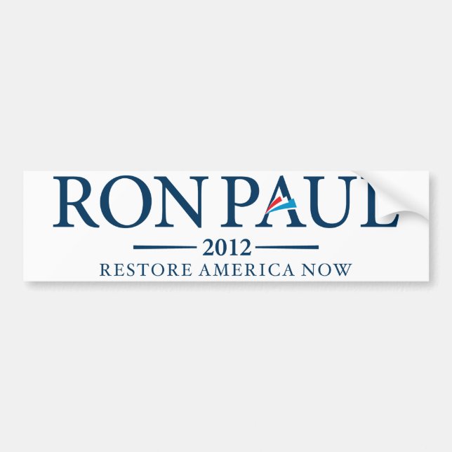 Ron Paul Autoaufkleber 2012 (Vorne)