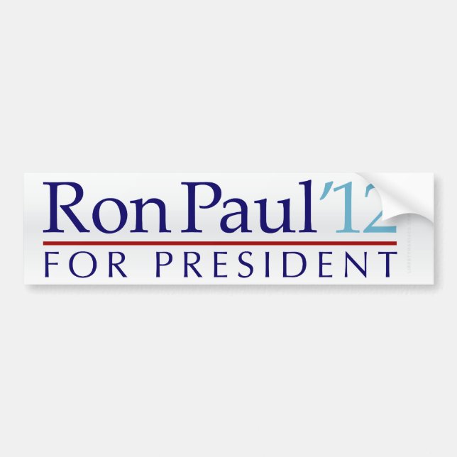 Ron Paul Autoaufkleber 2012 (Vorne)
