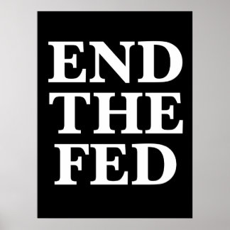 RON PAUL BEENDET DEN GEFÜTTERT POSTER