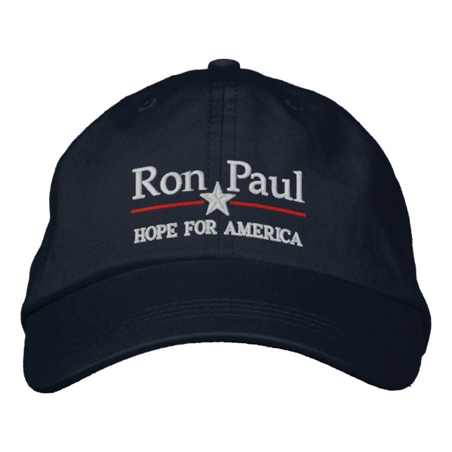 Ron Paul Customizable Campiagn Style Hat Bestickte Baseballkappe (Vorderseite)