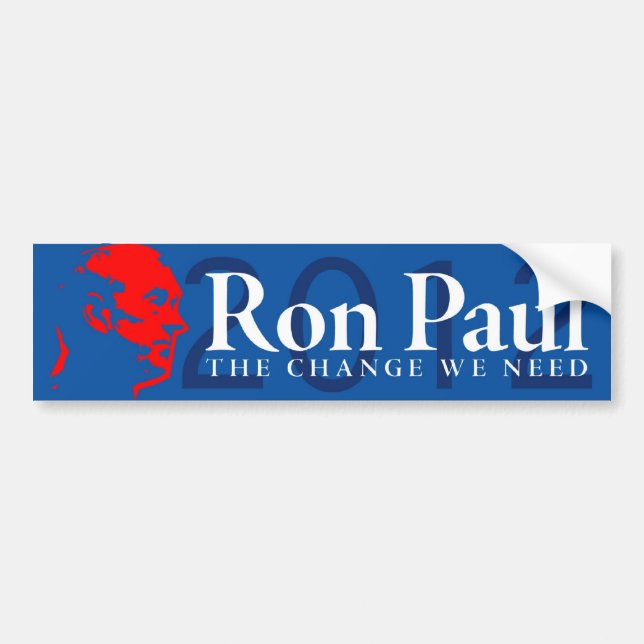 Ron Paul - die Änderung, die wir benötigen Autoaufkleber (Vorne)
