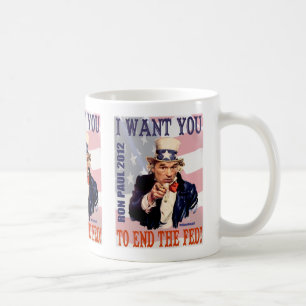Ron Paul Enden-2012 gefüttert Kaffeetasse