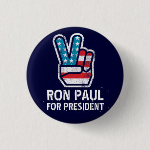 Ron Paul-Friedensknopf Button