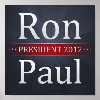 Ron Paul für das Wahlkampfposter des Präsidenten 2 Poster
