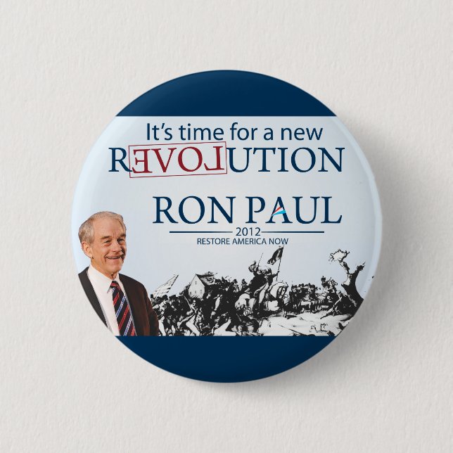 Ron Paul für den Präsidenten Button (Vorderseite)