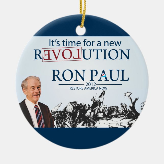 Ron Paul für den Präsidenten Keramik Ornament (Vorne)