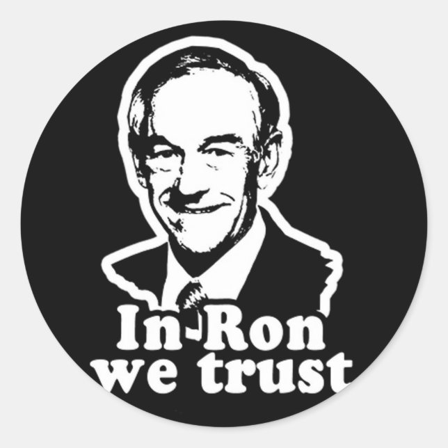 Ron Paul für den Wahlkampfsticker 2012 Runder Aufkleber (Vorderseite)
