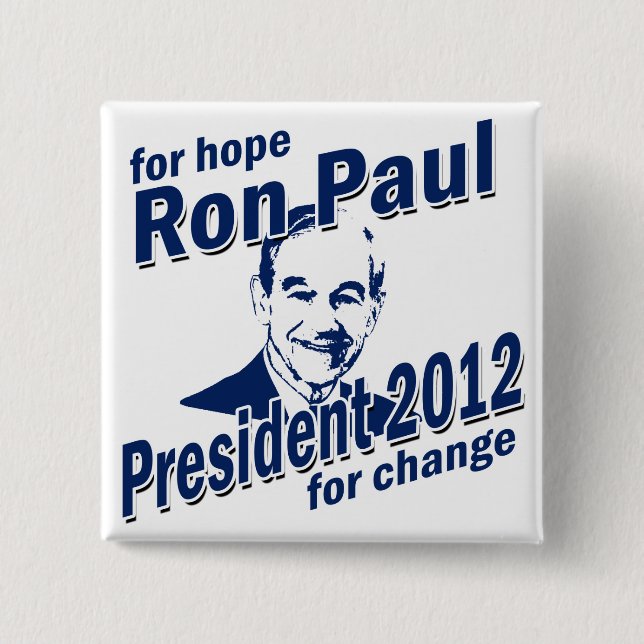 Ron Paul für Hoffnung und Änderung Button (Vorderseite)
