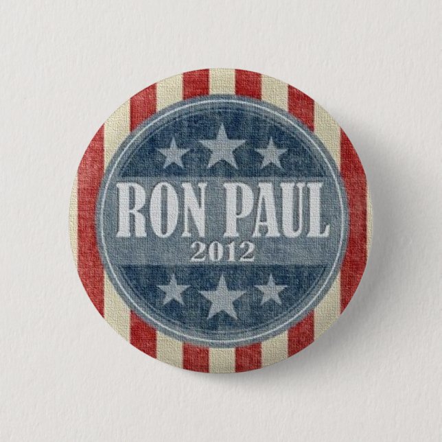 Ron Paul für Knopf Präsidenten-2012 Kampagne Button (Vorderseite)