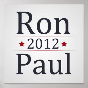 Ron Paul für Plakat Präsidenten-2012 Kampagne