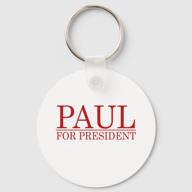 RON PAUL FÜR PRÄSIDENT (rot) Schlüsselanhänger (Vorderseite)