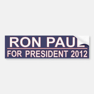 Ron Paul für Präsidenten 2012 Autoaufkleber