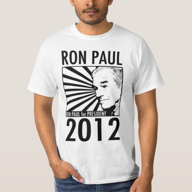 Ron Paul für Präsidenten 2012 mit Zitat T-Shirt (Vorderseite)
