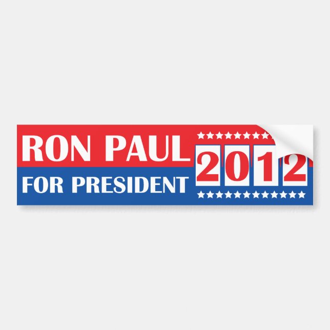 Ron Paul für Präsidenten Autoaufkleber 2012 (Vorne)