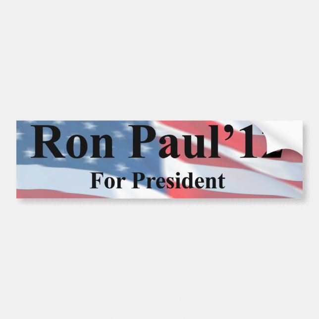 Ron Paul für Präsidenten Bumpersticker Autoaufkleber (Vorne)