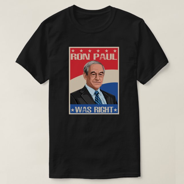 Ron Paul hatte das richtige T-Shirt (Design vorne)