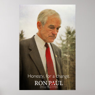 Ron Paul Honesty Print Poster