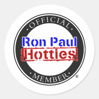 Ron Paul Hotties Gear Runder Aufkleber