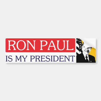 Ron Paul ist mein Präsident Autoaufkleber