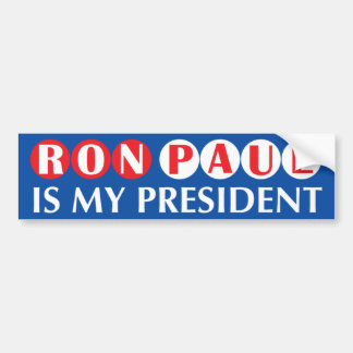 Ron Paul ist mein Präsident Autoaufkleber