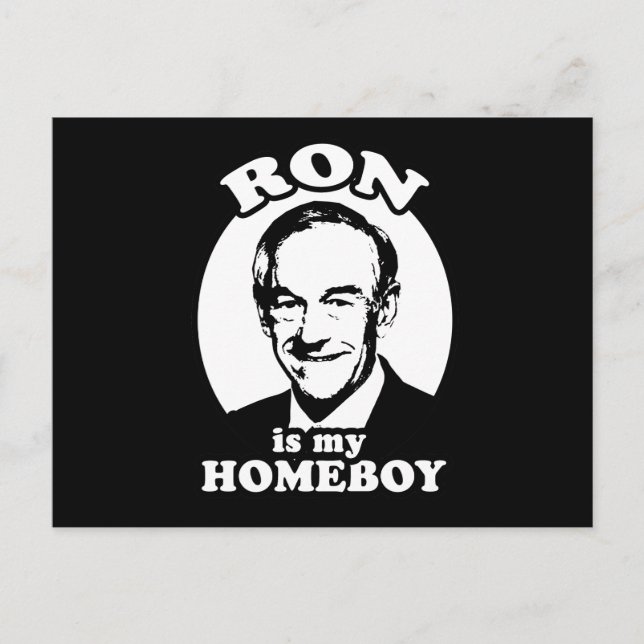 Ron Paul ist meine Heimfrau Postkarte (Vorderseite)