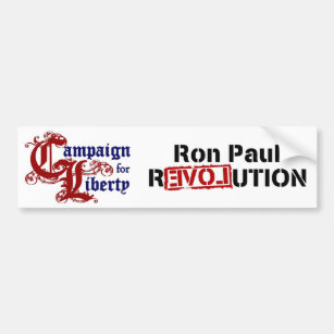 Ron Paul-Kampagne für Freiheits-Revolution Autoaufkleber