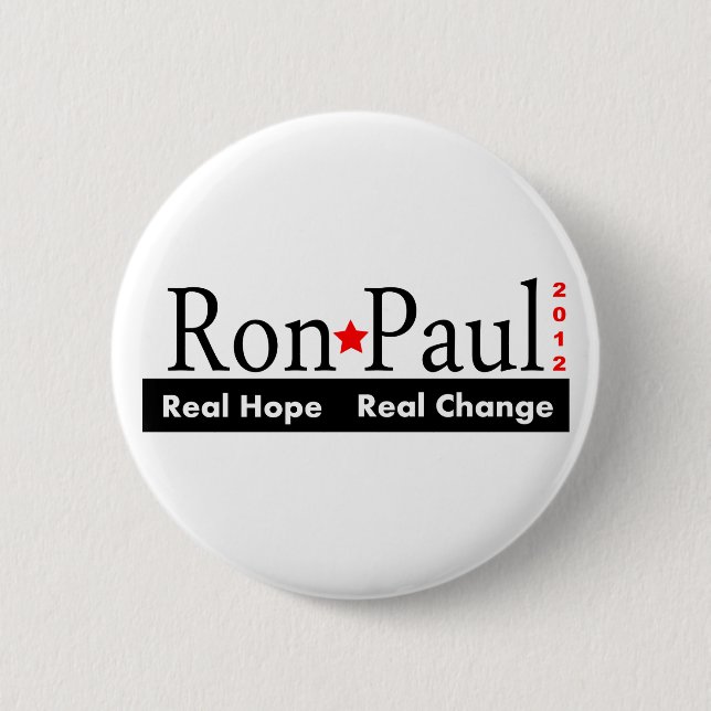 Ron Paul - Knopf der wirkliche Button (Vorderseite)