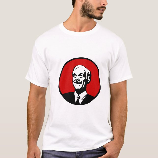 Ron Paul-Kreis-Rot T-Shirt (Vorderseite)