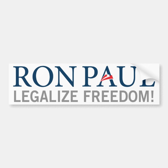 Ron Paul legalisieren Freiheits-Autoaufkleber Autoaufkleber (Vorne)