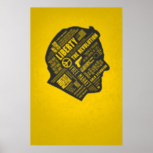 Ron Paul Libertarian Abstrakt Thread Poster No MJ