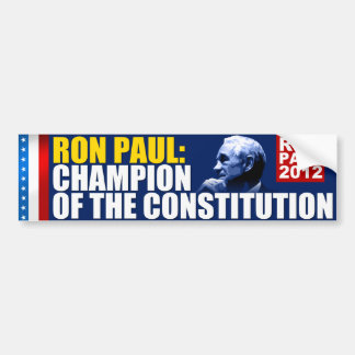 Ron Paul: Meister der Konstitution Autoaufkleber