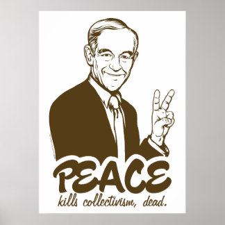 Ron Paul Peace Customizable Poster