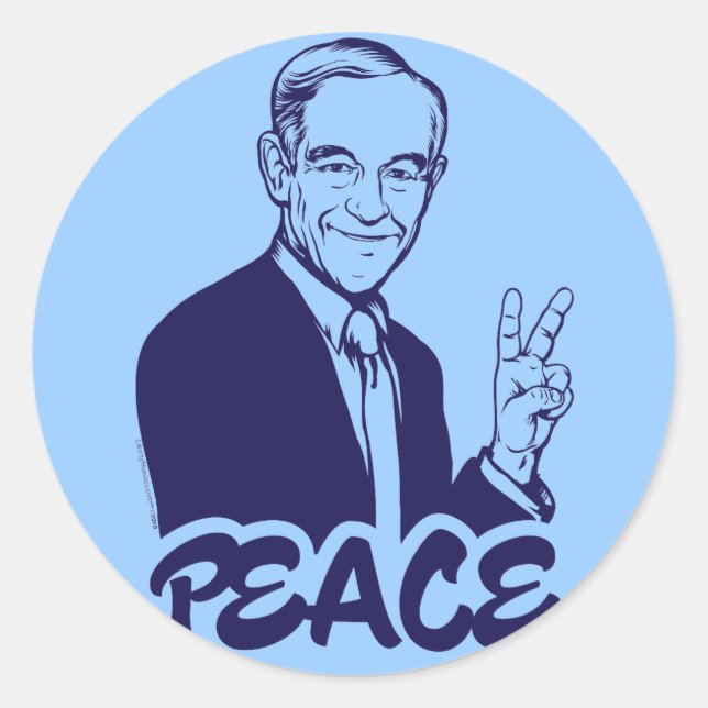 Ron Paul Peace Stickers (Vorderseite)