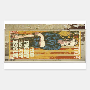 Ron Paul-Plakat Rechteckiger Aufkleber