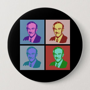 RON PAUL Pop-Kunst Button