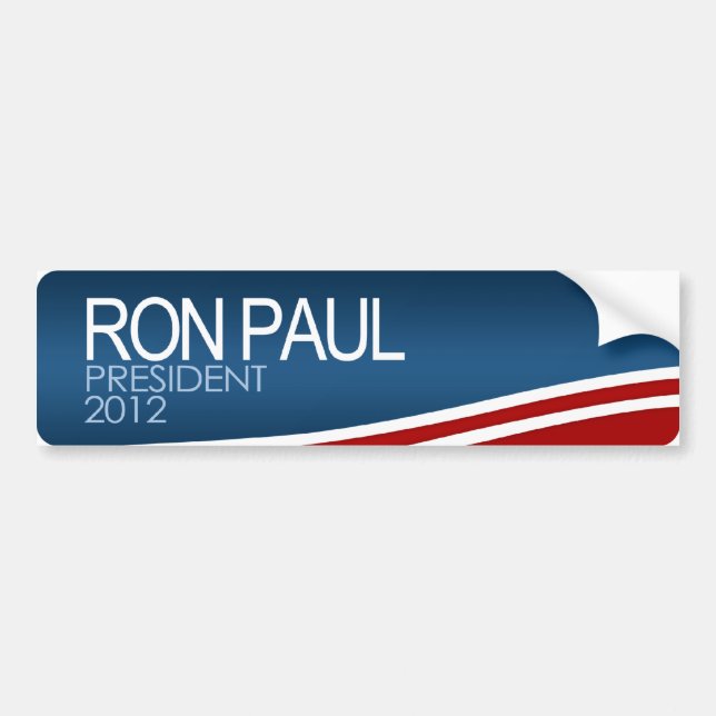 Ron Paul-Präsident 2012 Autoaufkleber (Vorne)