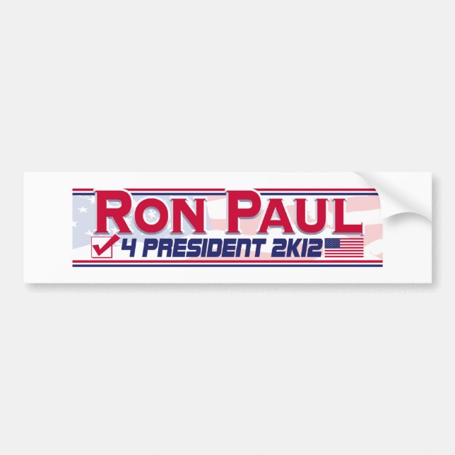 Ron Paul-Präsident 2012 Autoaufkleber (Vorne)