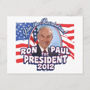 Ron Paul-Präsident 2012 Postkarte
