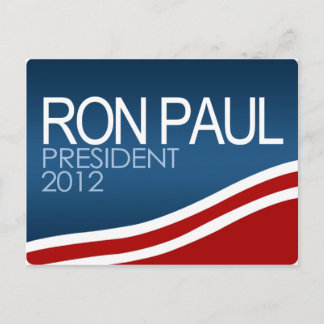 Ron Paul President 2012 Postkarte