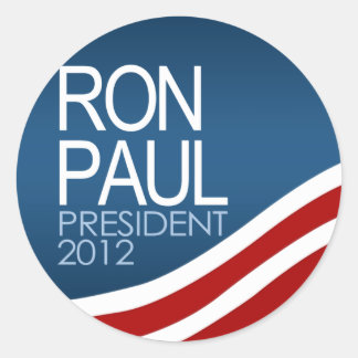 Ron Paul President 2012 Runder Aufkleber